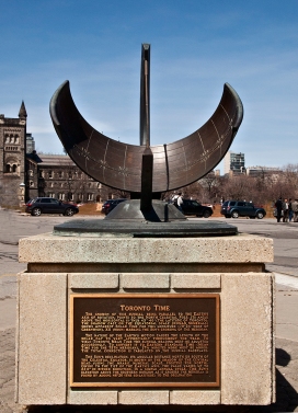 Sanford Fleming memorial sundial.
