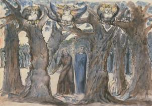 Dante illustration forest of suicides.