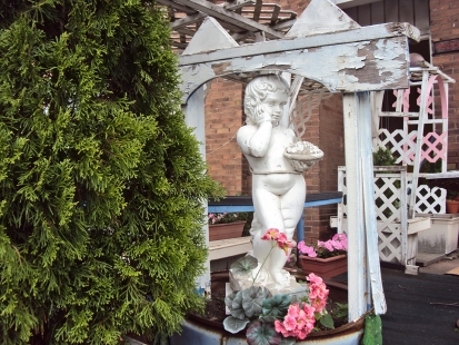 Garden statue.